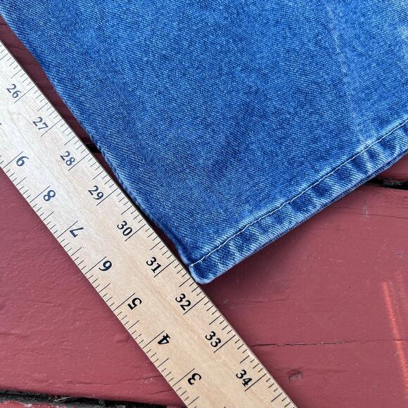 Dickies Denim Jean Bib Overalls Pants 36 x 32 Workwear Stonewashed Indigo Blue - Picture 9 of 12